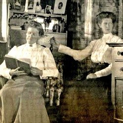 Grace and Jessie in Grace's home in Spokane.