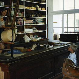 Jack in the historic shop