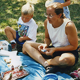 Birthday Cake at Nick's Four-Year-Old Birthday