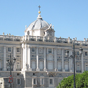 A view of the Royal Palace in Madrid