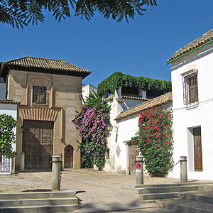 Near the Archeological Museum, a courtyard