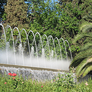 Victory Park in Granada, the fountains