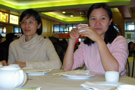 Another photo of Liwen and Jeri