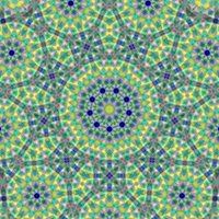 9-pointed star design made from a crayon drawing