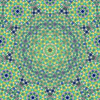 9-pointed star design made from a crayon drawing