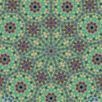 9-pointed star design made from a crayon drawing