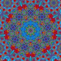 9-pointed star design made from a painting I did in high school