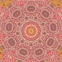 9-pointed star design based on a sunset