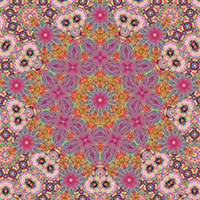 9-pointed star design made from a crayon drawing