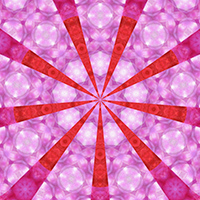9-pointed star design based on petals on a flower