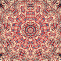 9-pointed star design based on a very old batik fabric