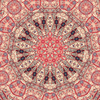 9-pointed star design based on a very old batik fabric