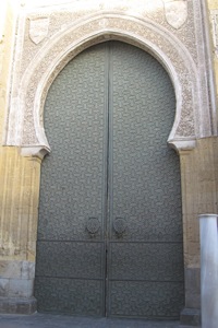 A door at the old Mosque in Cordoba