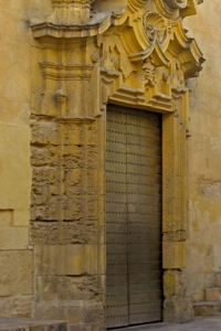 A door in the old part of Cordoba, Spain