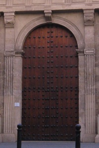 A door in the old part of Cordoba, Spain