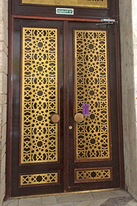 A door in the National Museum in Almaty, Kazakhstan