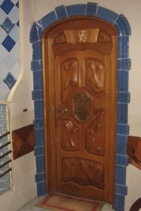 A door in the Batlo home in Barcelona