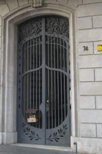 A door in the Batlo home in Barcelona