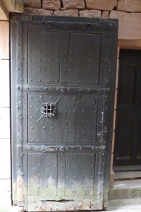 A door in the Chateau du Haut Koenigsbourg