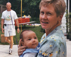 Baby Arthur in Grandma Virginia's Arms