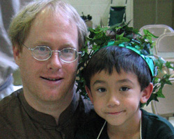 Little Arthur with Dad at Yankee Ridge