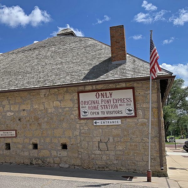 Pony Express station in Marysville, Kansas