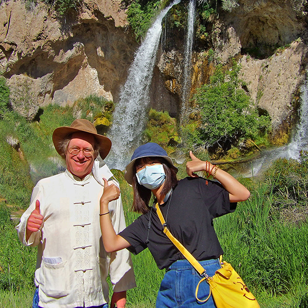 Eric and Hsiao-Chi at Rifle Falls