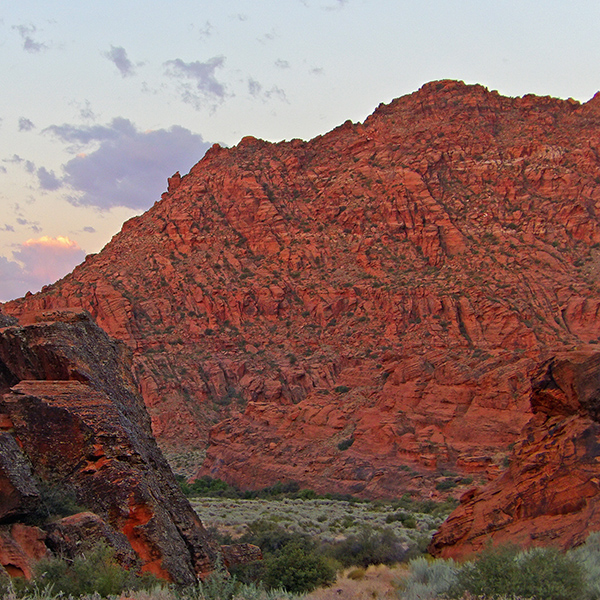 Dawn in Snow Canyon