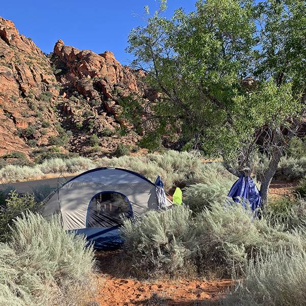 Campsite in Snow Canyon