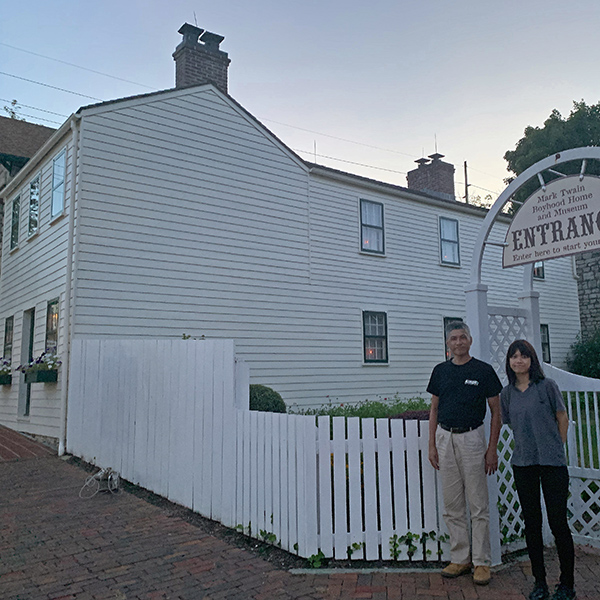 Mark Twain’s childhood home in Hannibal, Missouri