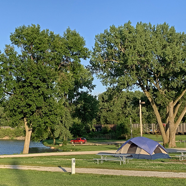 Campsite at Rocky Pond Park