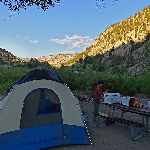 Our campsite at Lyons Gulch
