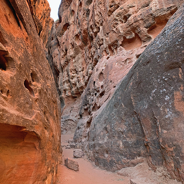 Slot Canyon at end of Jenny’s Trail in Snow Canyon