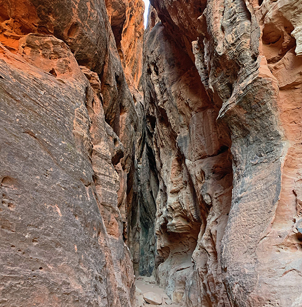 Slot Canyon at end of Jenny’s Trail in Snow Canyon