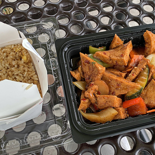 My lunch in Fruita, from the Ginger Oriental restaurant in Grand Junction