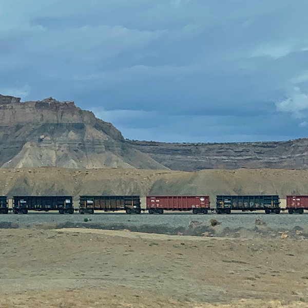 Boxcars observed from I-70 in eastern Utah