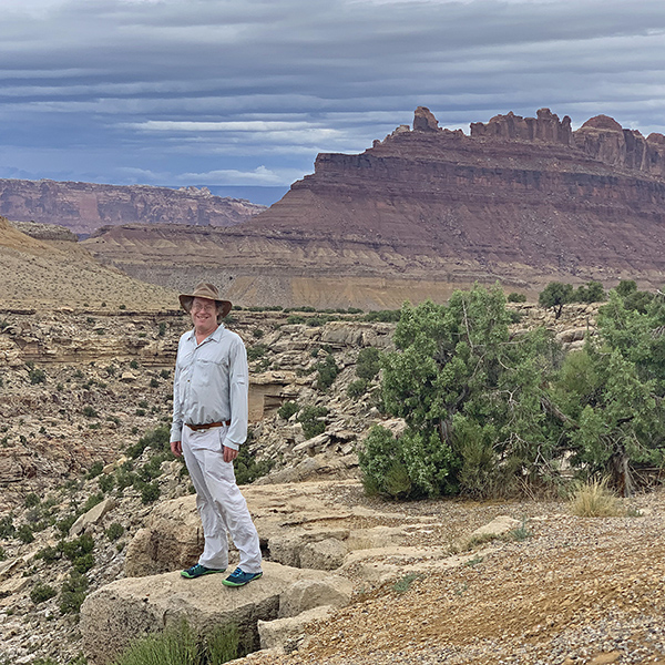 Eric at the Black Dragon Canyon View area on I-70 in Utah