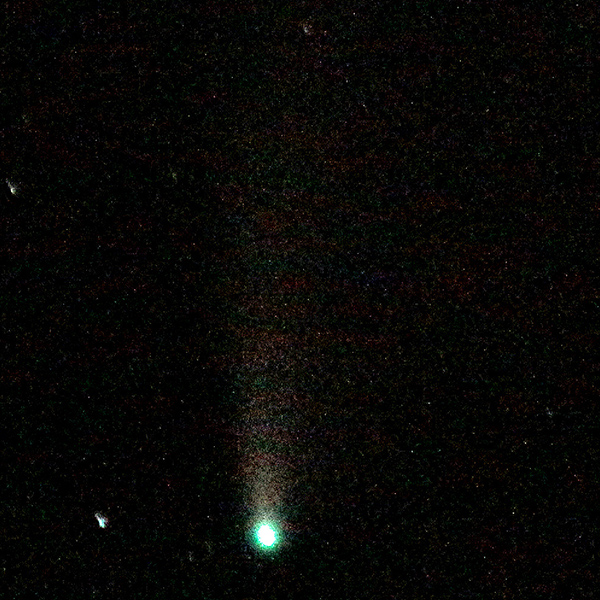 View of Neowise comet on July 22nd in Kanarraville, the brightest night for comet observation