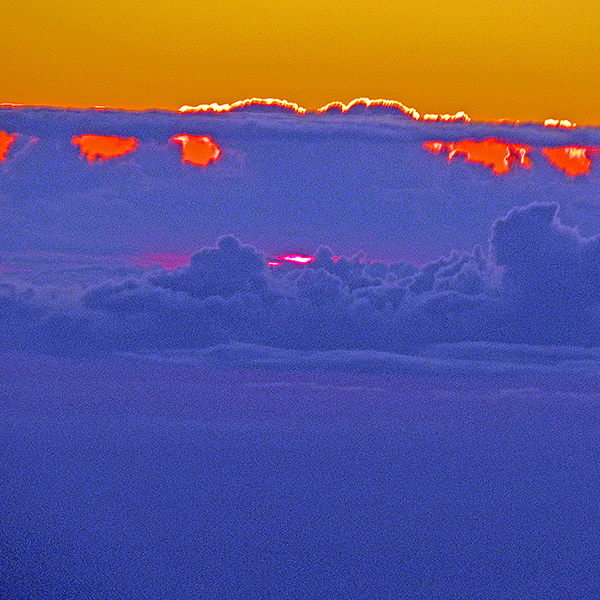 Sunsets from the airplane window are sometimes quite inspiring.