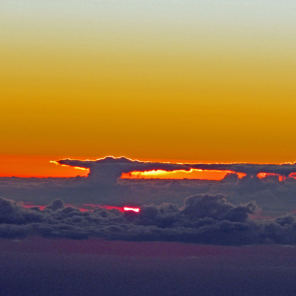 Sunset from the flight to Springfield.