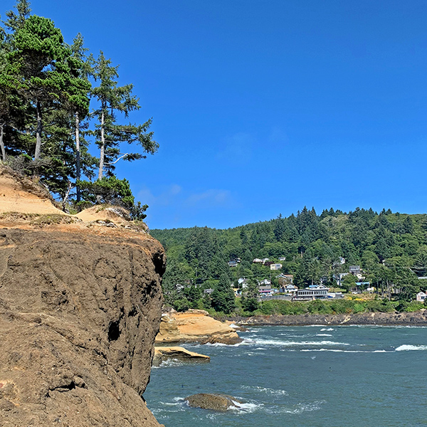 Depoe Bay; a view from North Point Scenic area.