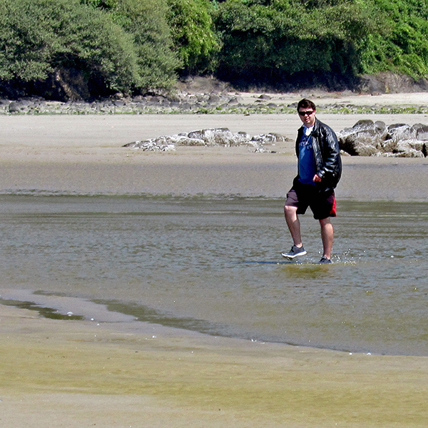 Sebastian on Yachats Beach.