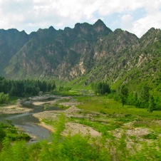 View of Hebei from train to Chengde
