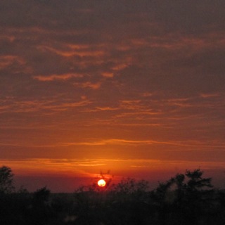 Sunset from train on June 10th