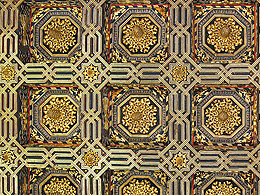 Elizabeth and Ferdinand's ceiling in the Alhambra