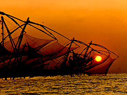 Sunset in Cochin