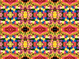 Pattern with rhythm and color