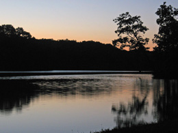 After sunset on Lake Freesen