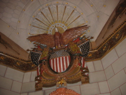 Inside the Soldiers and Sailors shrine in Indianapolis