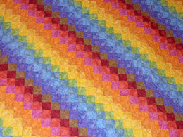 Rainbow quilt